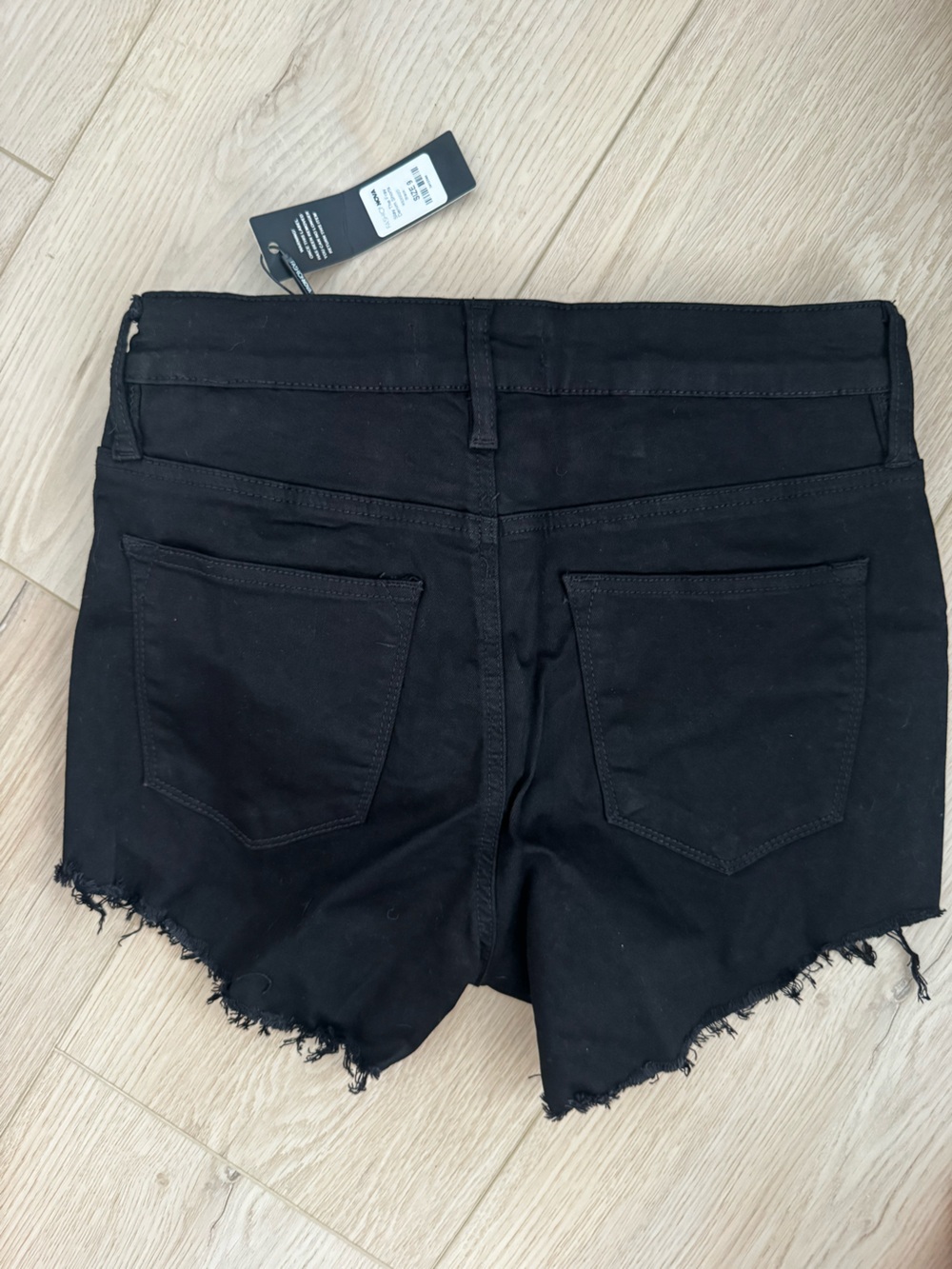 Fashion Nova Black Women's Slim Straight Denim Shorts